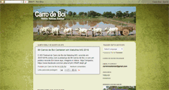 Desktop Screenshot of carrodeboi.com.br